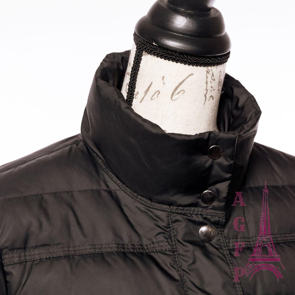 Theory long black puffer coat - Picture 13 of 14